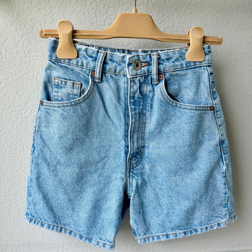 Zara Mom Fit Denim Shorts